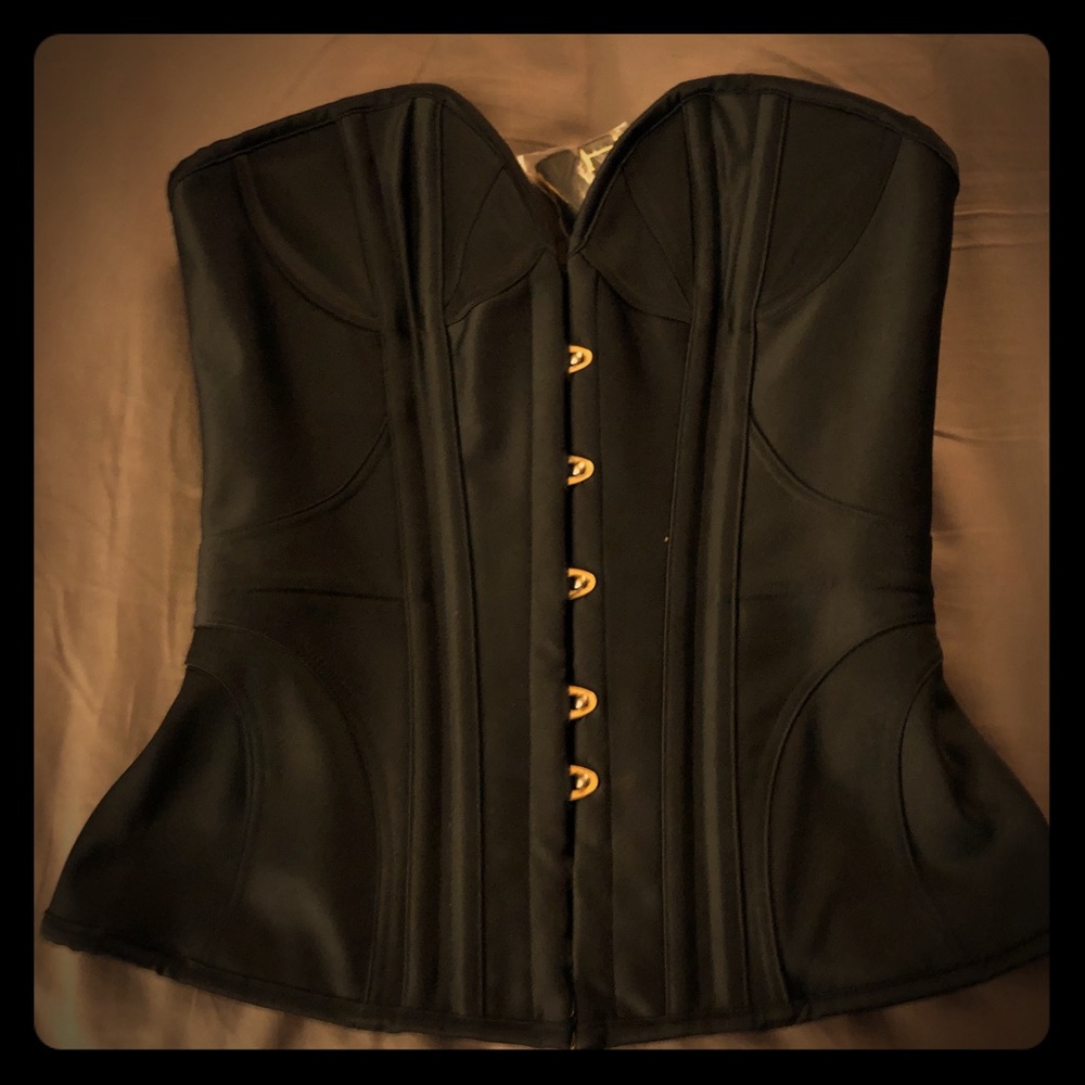 Agent Provocateur Black Satin Corset
